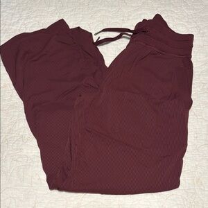 Lululemon Burgundy Jogger Pants